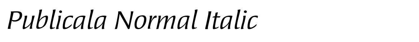 Publicala Normal Italic